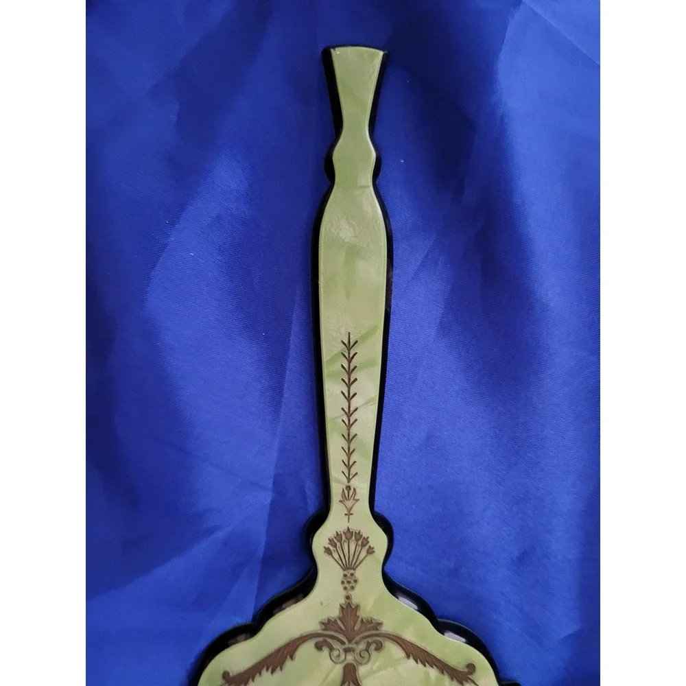 Art Nouveau Celluloid Brush and Mirror